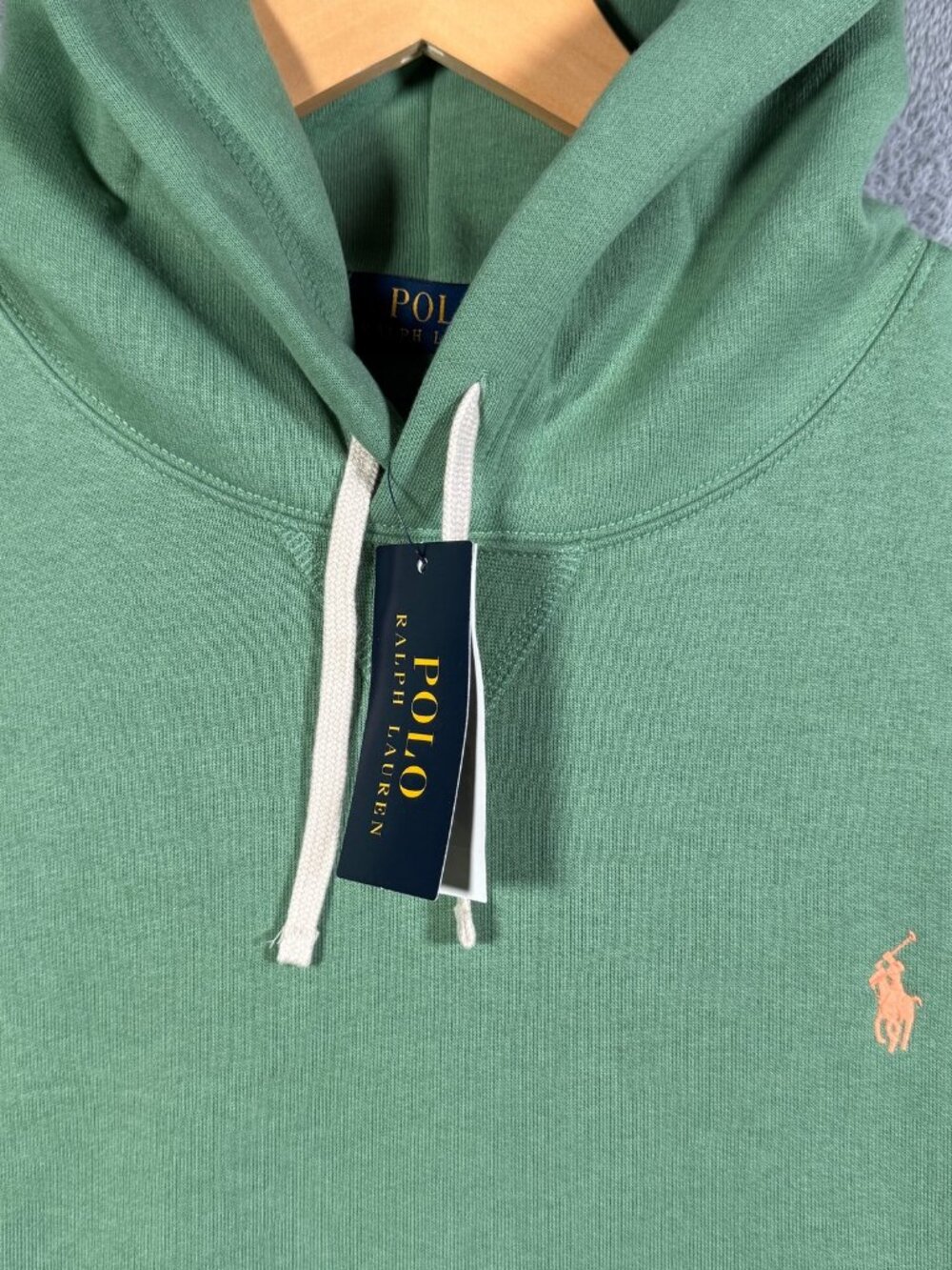 Polo Ralph Lauren Hoodie Mens XXL Green The RL Fleece Pullover Sweatshirt